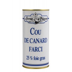 Cou de canard farci 25% foie gras